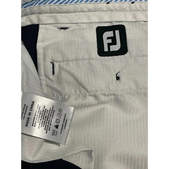 Footjoy Pants Men’s 38x29.5 Blue Stretch Performance Sport Golf Chinos - Picture 12 of 14